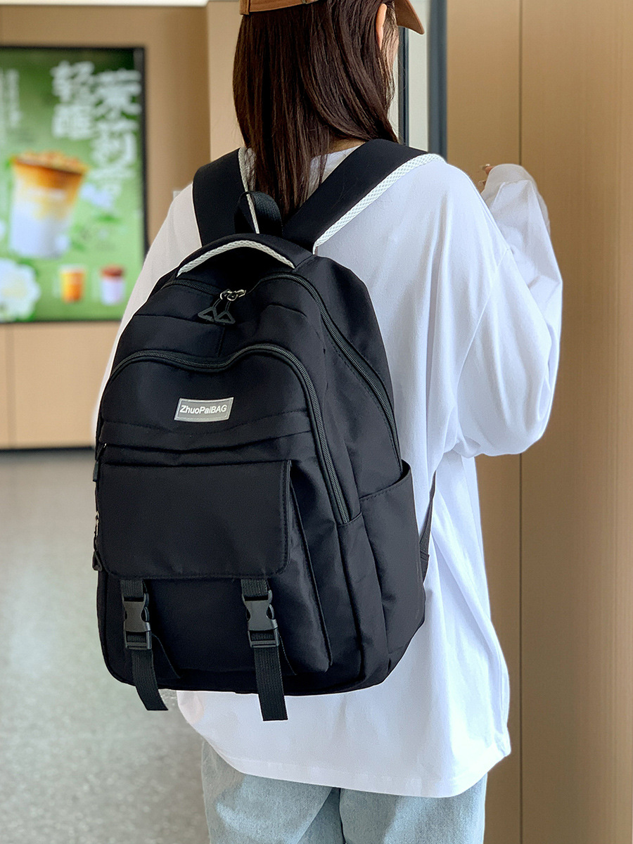 Large-Capacity Backpack Men's Backpack Men's Casual Travel Bag Computer Schoolbag Middle School Junior High School Student College Student Trend