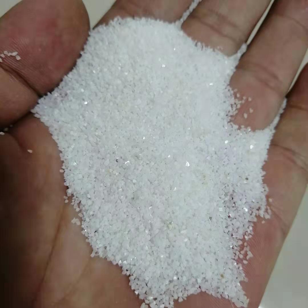 厂家供应雪花白石英砂枯山水沙盘造景白沙人造沙滩草坪填充白沙
