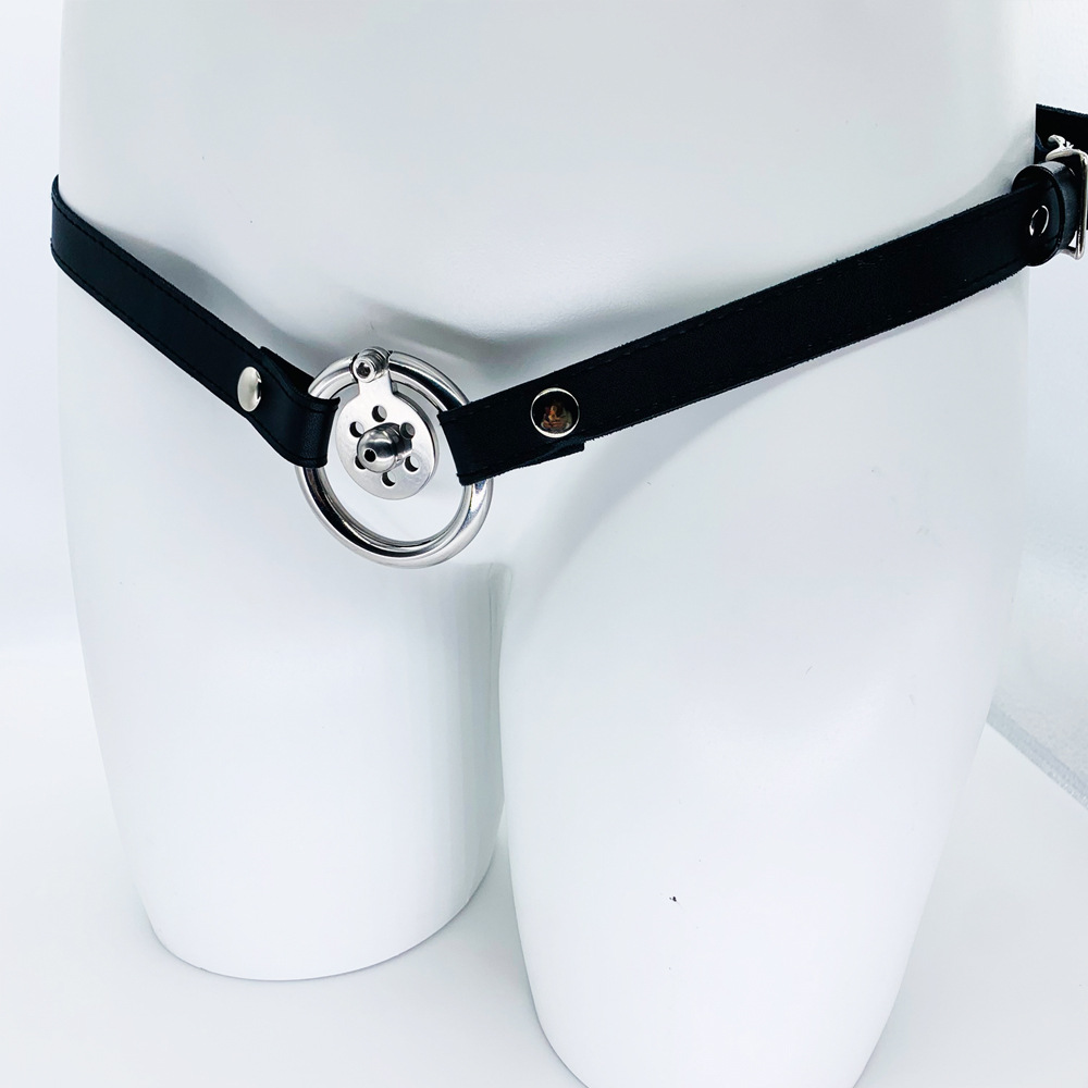 男用平板锅盖锁 金属阳具笼阴茎锁皮穿戴 导尿管cb锁贞操情趣道具