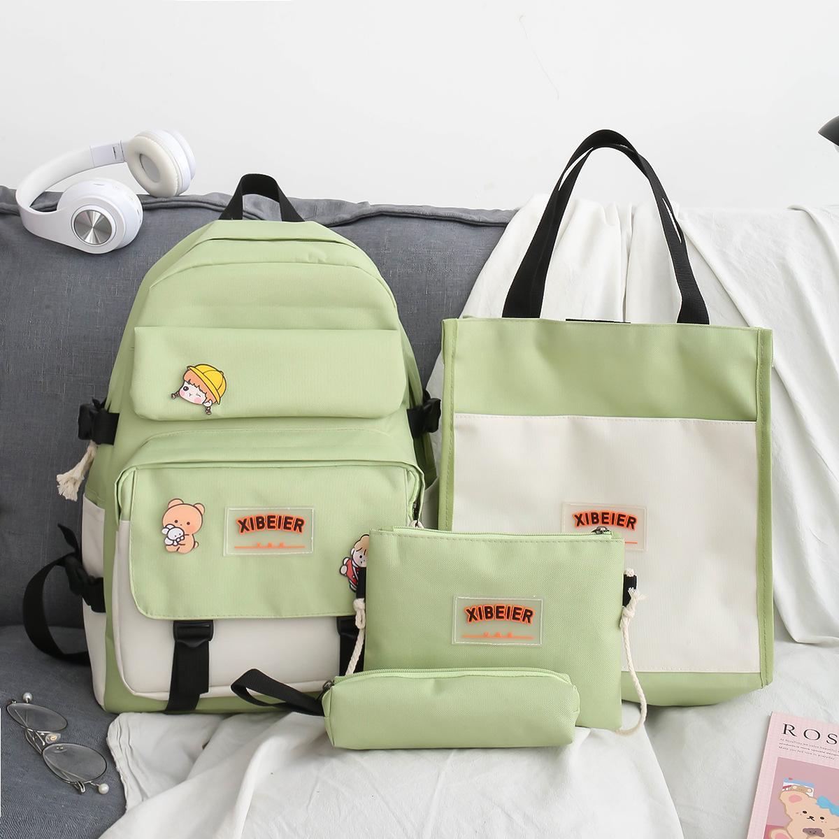 书包女初中生轻便小学生清新可爱少女心五六年级大容量双肩背书包