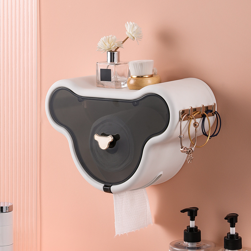 Cloud Tissue Box Rack Punch-Free Wall-Mounted Toilet Paper Roll Holder Toilet Rack