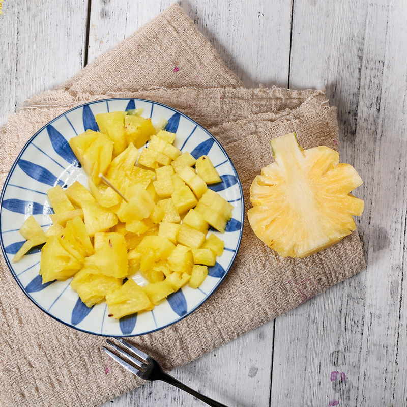 冷冻菠萝丁 冷冻新鲜水果 速冻水果菠萝丁 蛋糕装饰饮品佳配