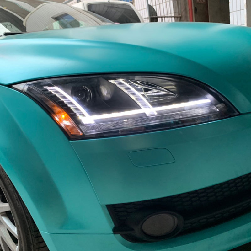 适用于秀山适用 奥迪tt改装大灯总成新款 audi透镜led氙气06-14款