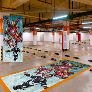 工厂定制创意车位贴加厚耐磨车位贴私人车位涂鸦贴纸