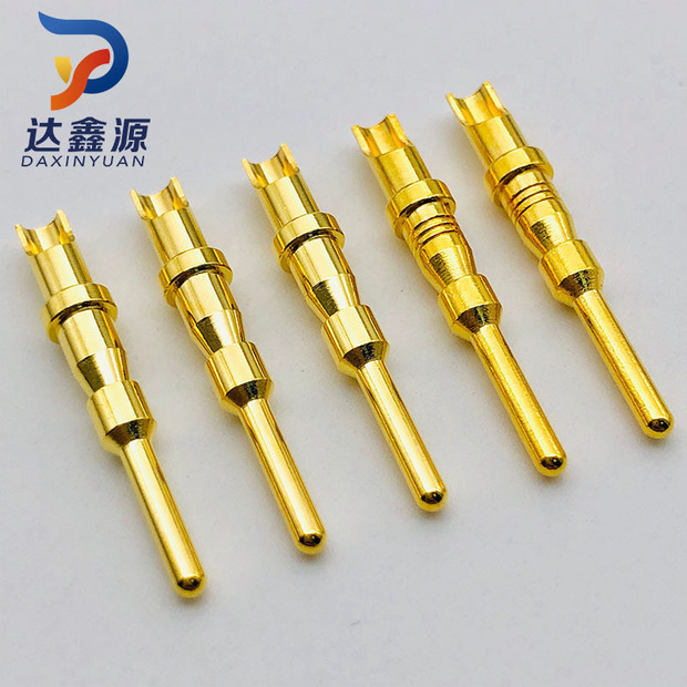 加工定制 铜针插针 航空插头德驰连接器1.6焊线端子铜针插针pin针