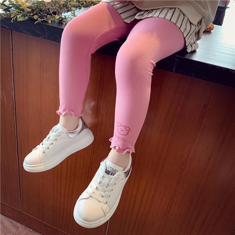 女童薄打底裤2021春夏新款百搭弹力裤女宝宝外穿紧身裤洋气夏装潮