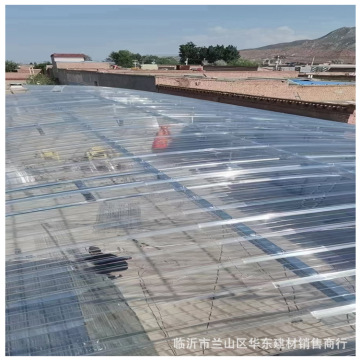 定陶曹县2mmpc耐力板阳光瓦雨棚巨野高透明pc瓦楞板中空卡布隆板