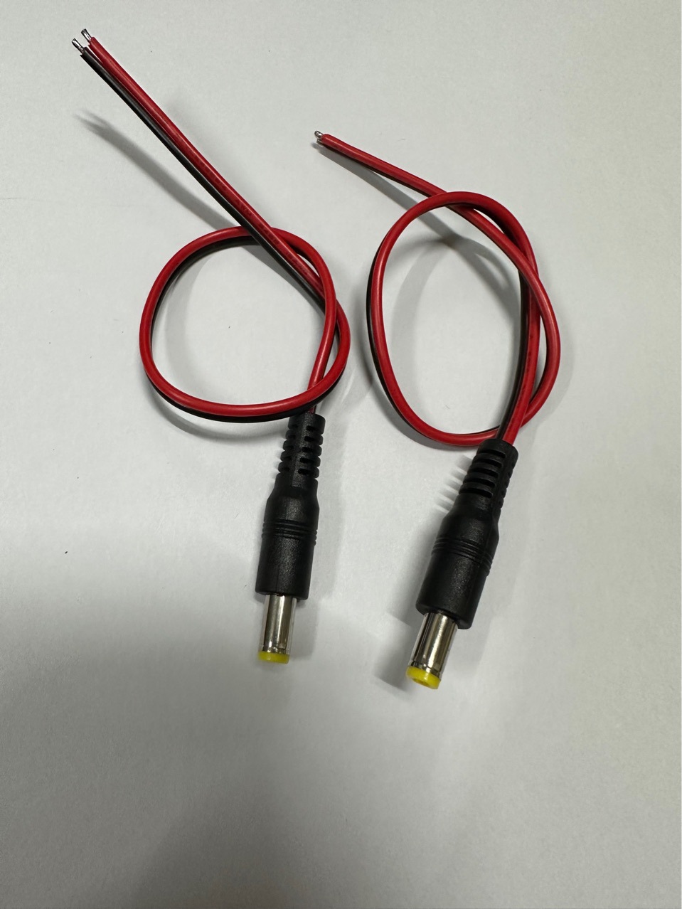 dc红黑线5521公母单头红黑线2468 18awg电池led灯条适配器dc线材