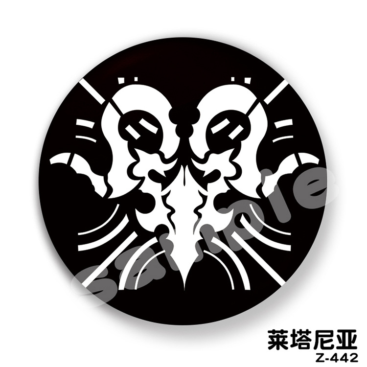 明日方舟标志吧唧罗德岛黑钢国际龙门莱茵生命理智情报学生纪念章