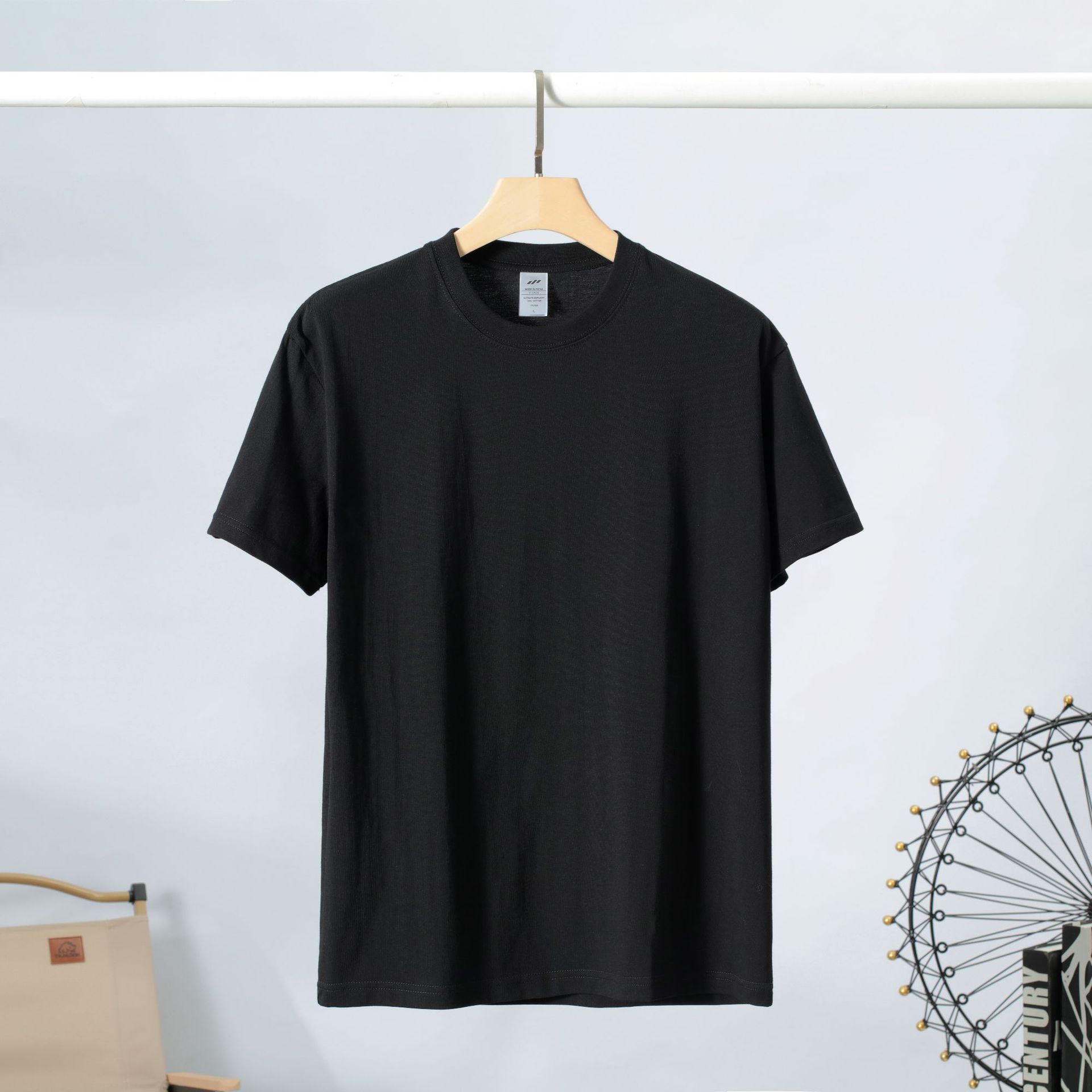 Popular 230G Heavy Cotton Half Sleeve T-shirt Men's Top Clothing Spring and Summer Fashion Brand Loose Bottoming Shirt Short Sleeve Women's Wholesale