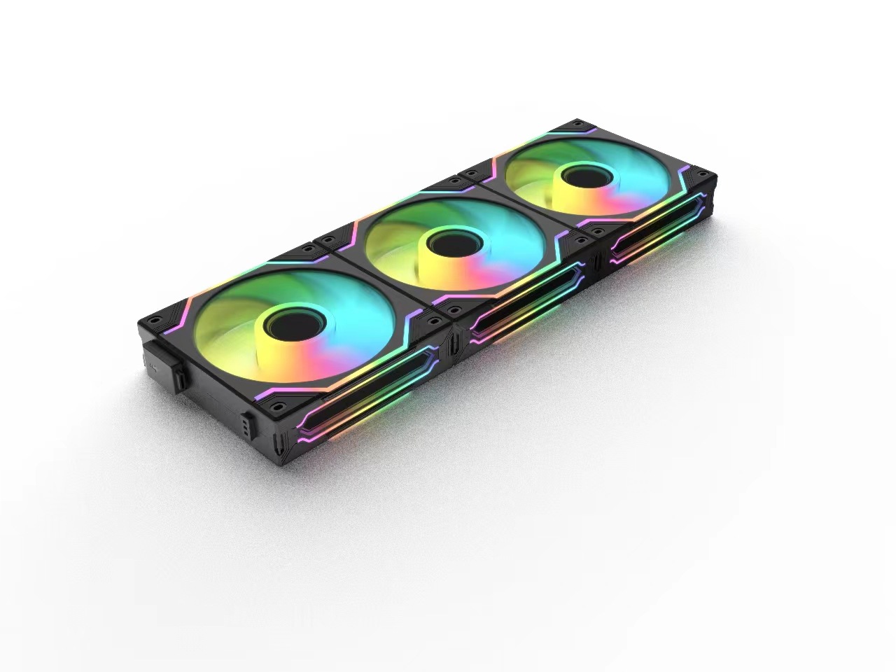 12025新款rgb风冷cpu显卡机箱散热风扇dc轴流12cm炫彩静音风扇