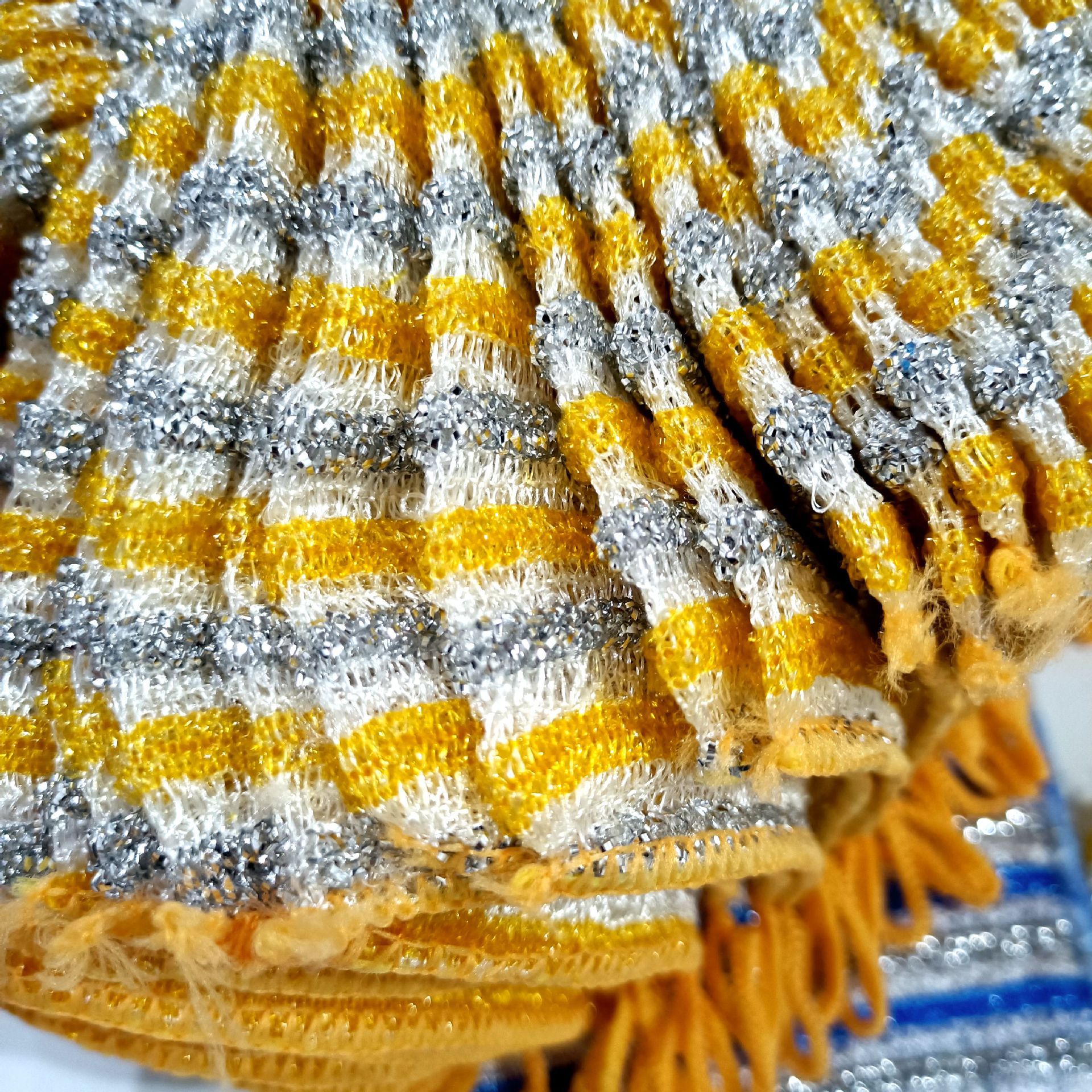 Cleaning Silk Double-Sided Use Dishcloth Brush Bowl Dish Rag Bamboo Fiber Gold Silk Scouring Pad 1 Yuan Supply Gift