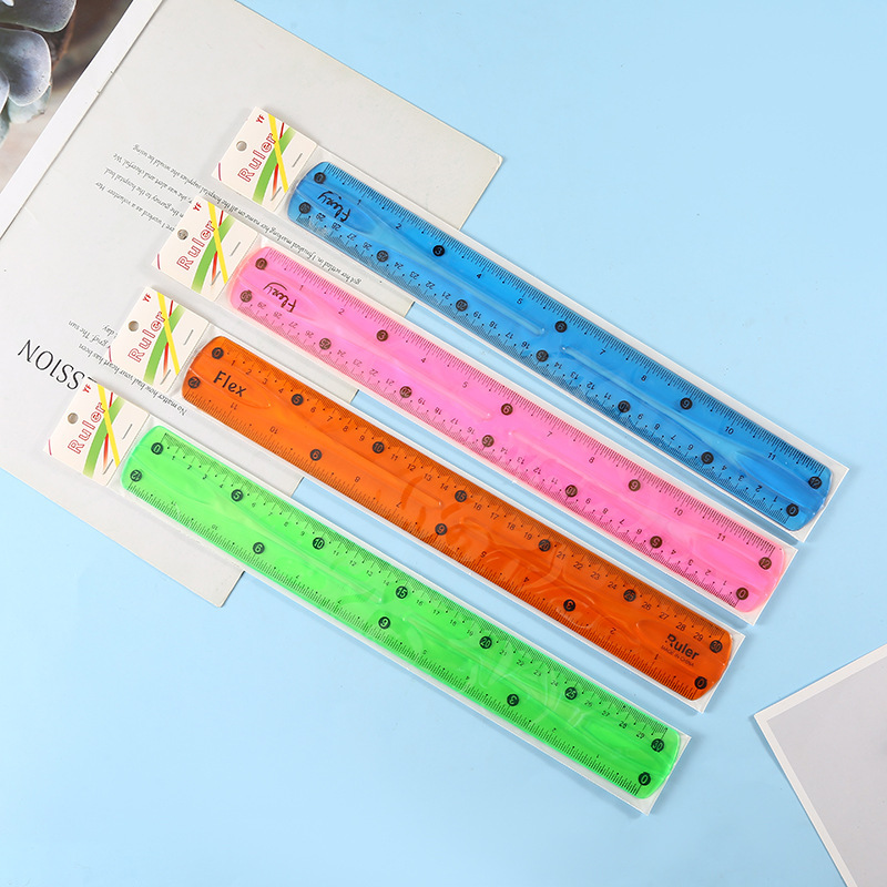 Creative 30cm Measuring Tape Children's Scribing Ruler Student Exam Measurement Ruler Learning Stationery Wholesale