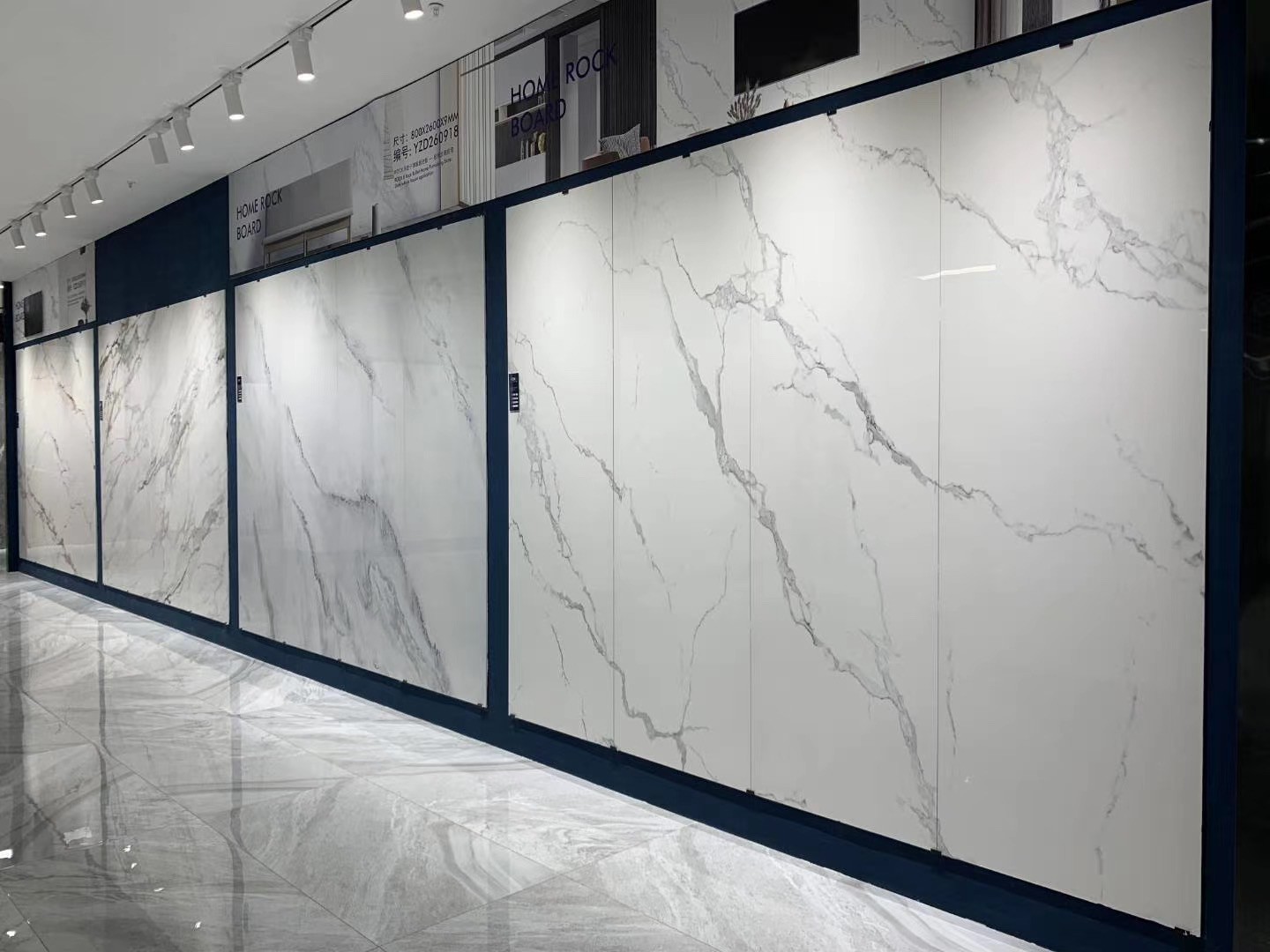 大规格岩板瓷砖800x2600轻奢连纹大理石影视墙客厅电视机背景墙砖