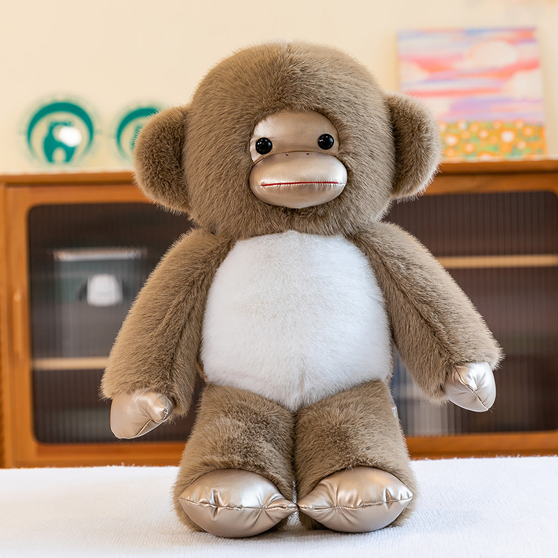 2024黑金刚可爱玩偶新大明猩猩公仔毛绒玩具公仔布娃娃男女生礼物