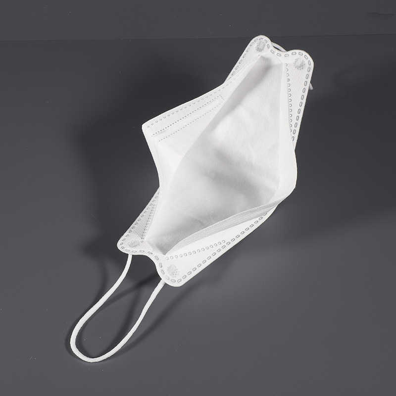 柳叶鱼嘴型kf94黑白色一次性成人3d独立包装防尘防护透气口罩批发