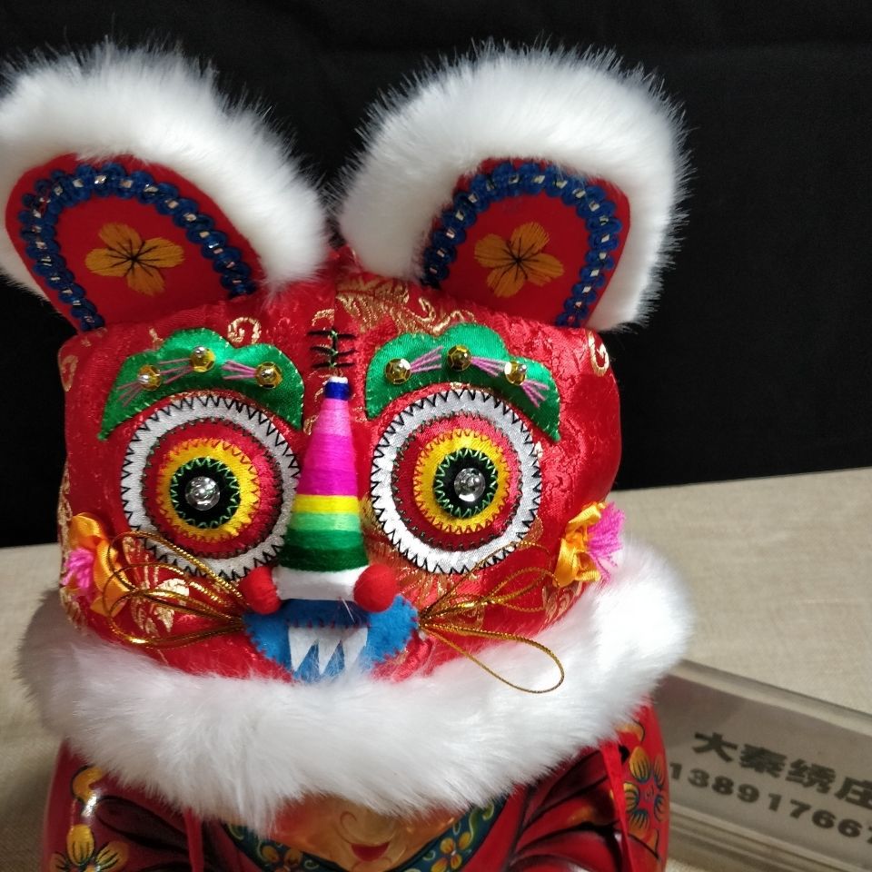 包邮纯手工虎头帽男女宝宝满月百天一周岁礼物民间手工艺品