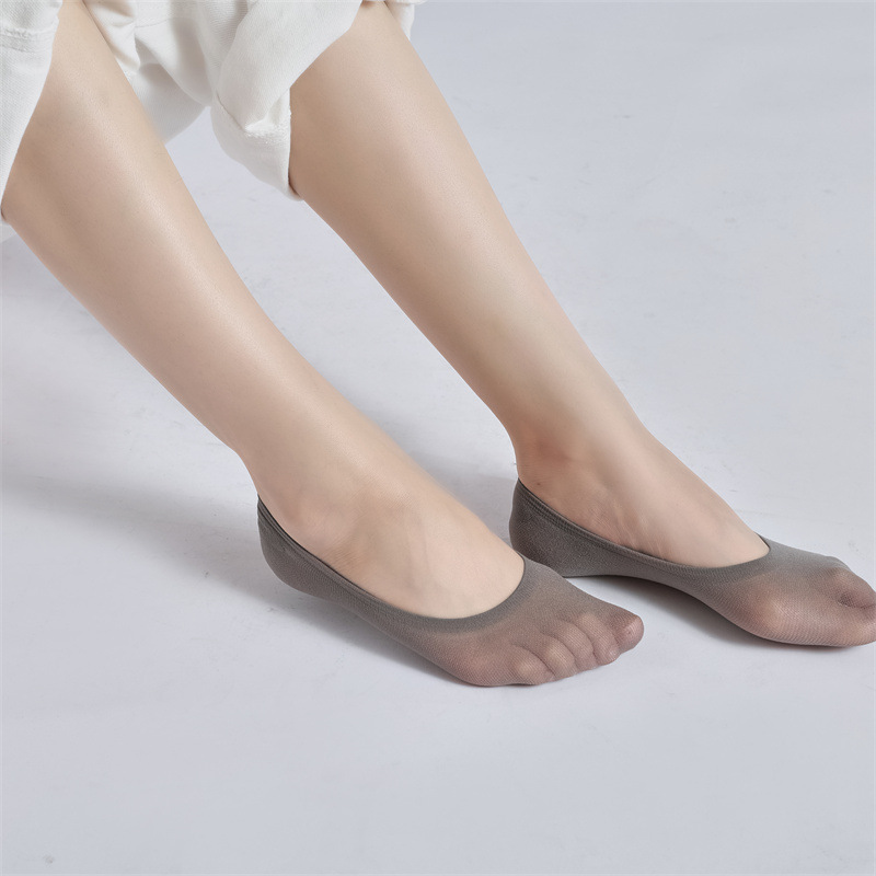 low top socks invisible non-slip no heel slippage summer thin silicone non-slip multi-color boat socks white shoes boat socks shallow mouth socks