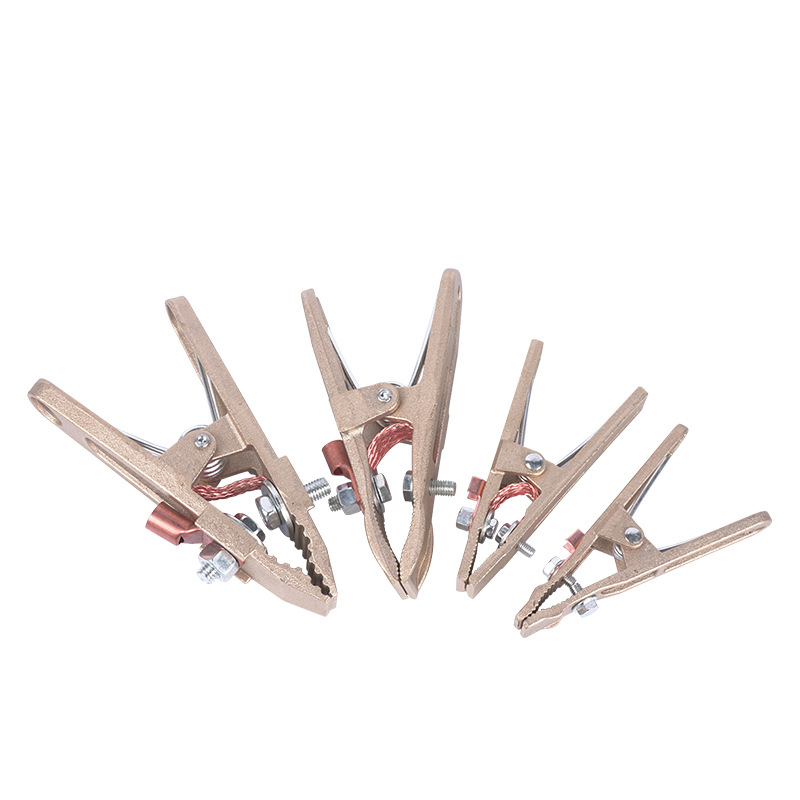 电焊机接地夹全铜a字 大功率地线钳纯铜260a300a500a800a接地夹子-阿