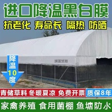 黑白膜塑料布加厚大棚养鸡棚养殖大棚遮阳防晒种菜塑料布家用遮盖