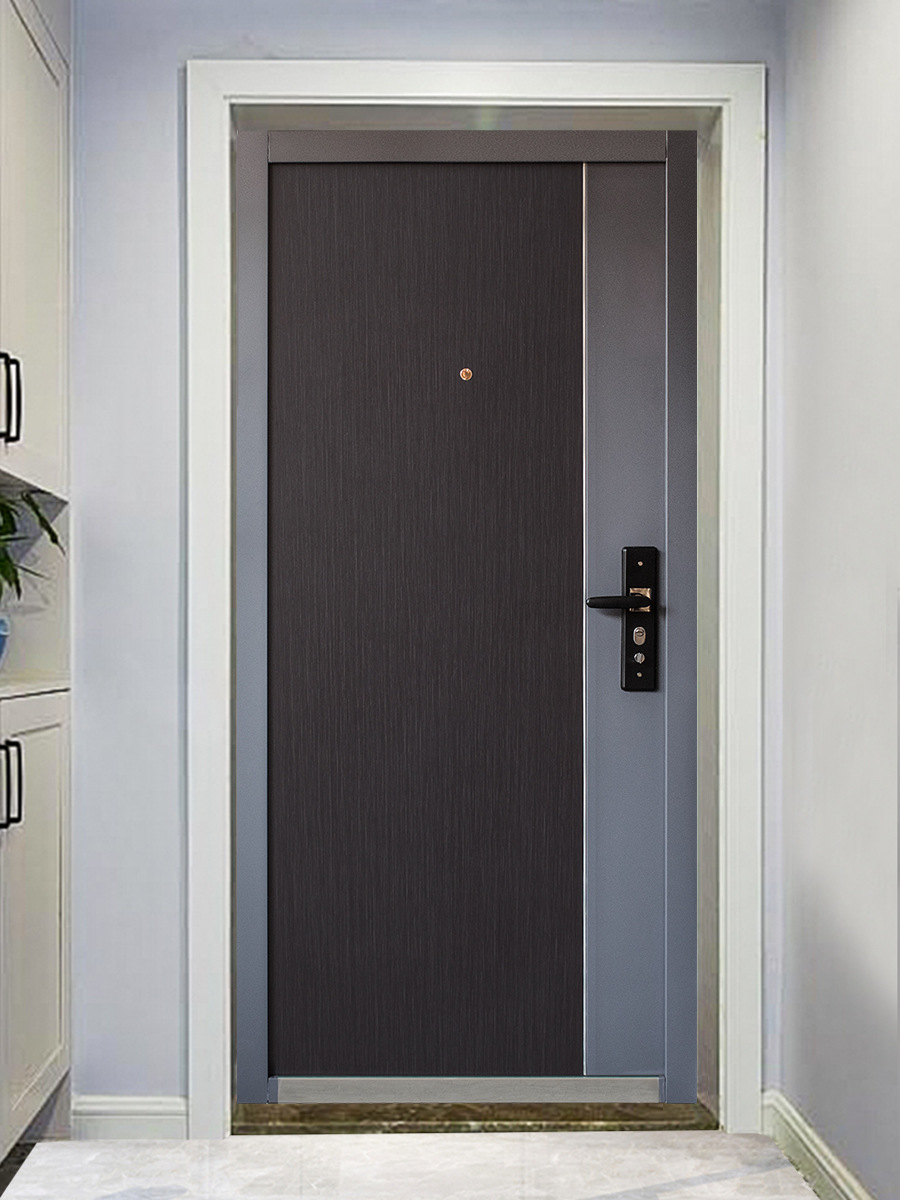防盗门家用入户门单元室内出租房间大门进户门外开钢质子母工程门
