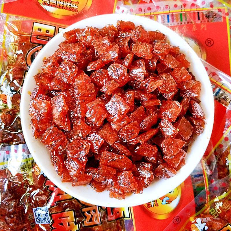 8090后怀旧小零食小吃巴西烤肉辣条亲嘴片麻辣5毛钱辣片校园素肉