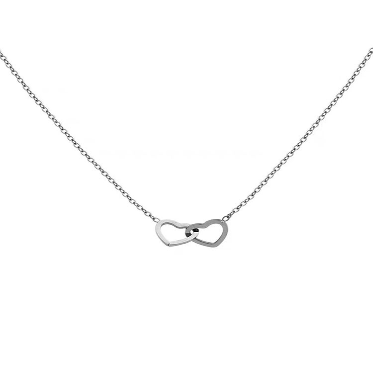 Korean Style New All-Match Women's Necklace Ins Style Elegant Titanium Steel O-Shaped Chain Necklace All-Match Sweater Chain Accessories