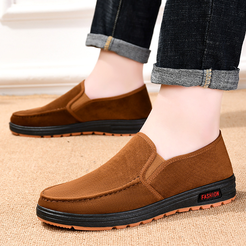 Men's Shoes 2023 New Autumn Men's Shoes Middle-Aged and Elderly Men Dad Shoes Casual Soft Bottom Old Beijing Cloth Shoes