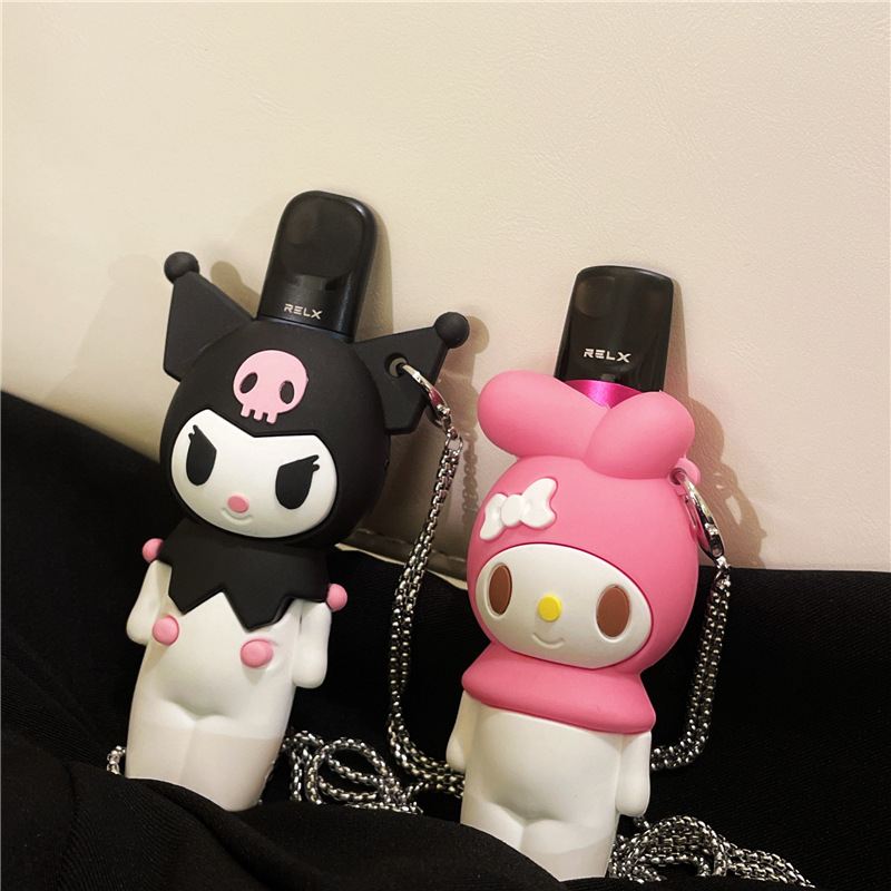 卡通可爱relx4代保护套悦刻电子烟杠套硅胶relax1/4/5代适用器壳