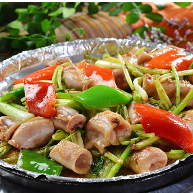 然进a级竹肠皇 猪小肠速冻半成品竹肠皇干锅铁板肠500g*20包/箱