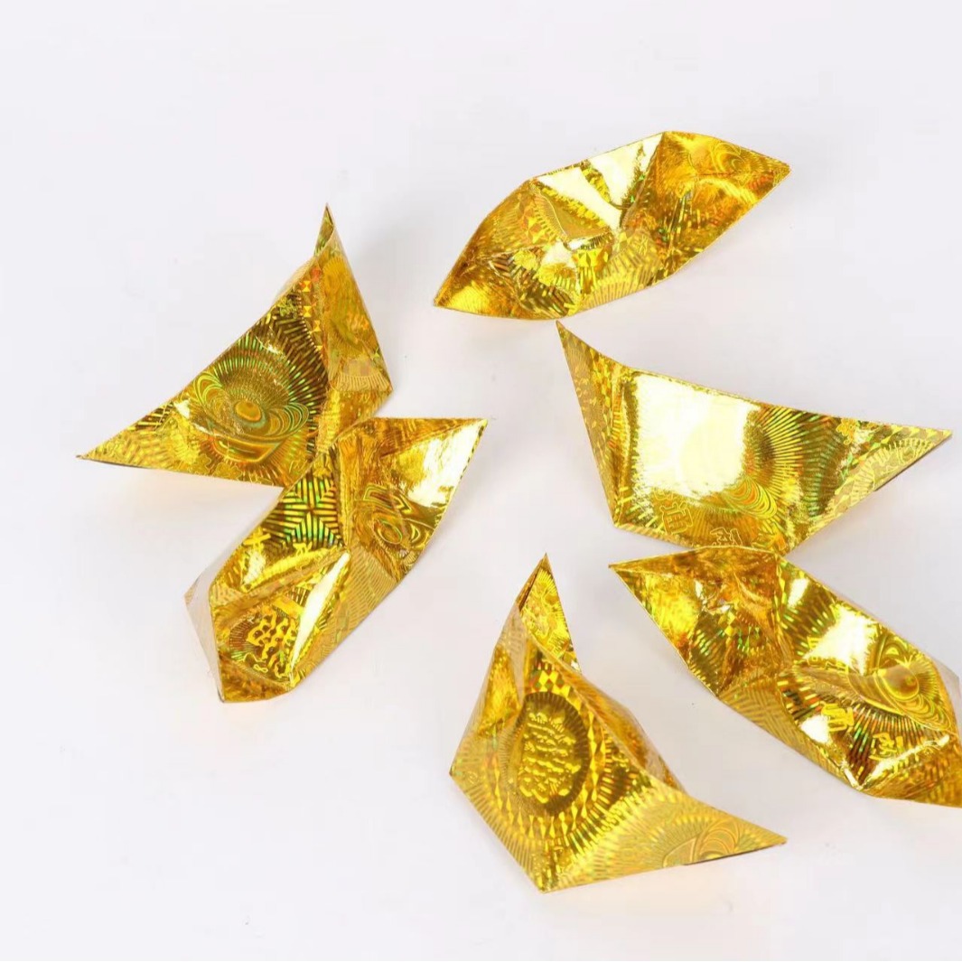 纸机叠元宝半成品 镭射纸元宝半成品金纸元宝 殡葬用品清明中元节