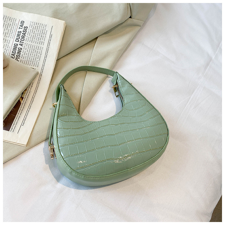 Spring Korean Style High-Grade Stone Pattern Handbags Women's 2023 Fashionable Adjustable Shoulder Strap Underarm Shoulder Bag