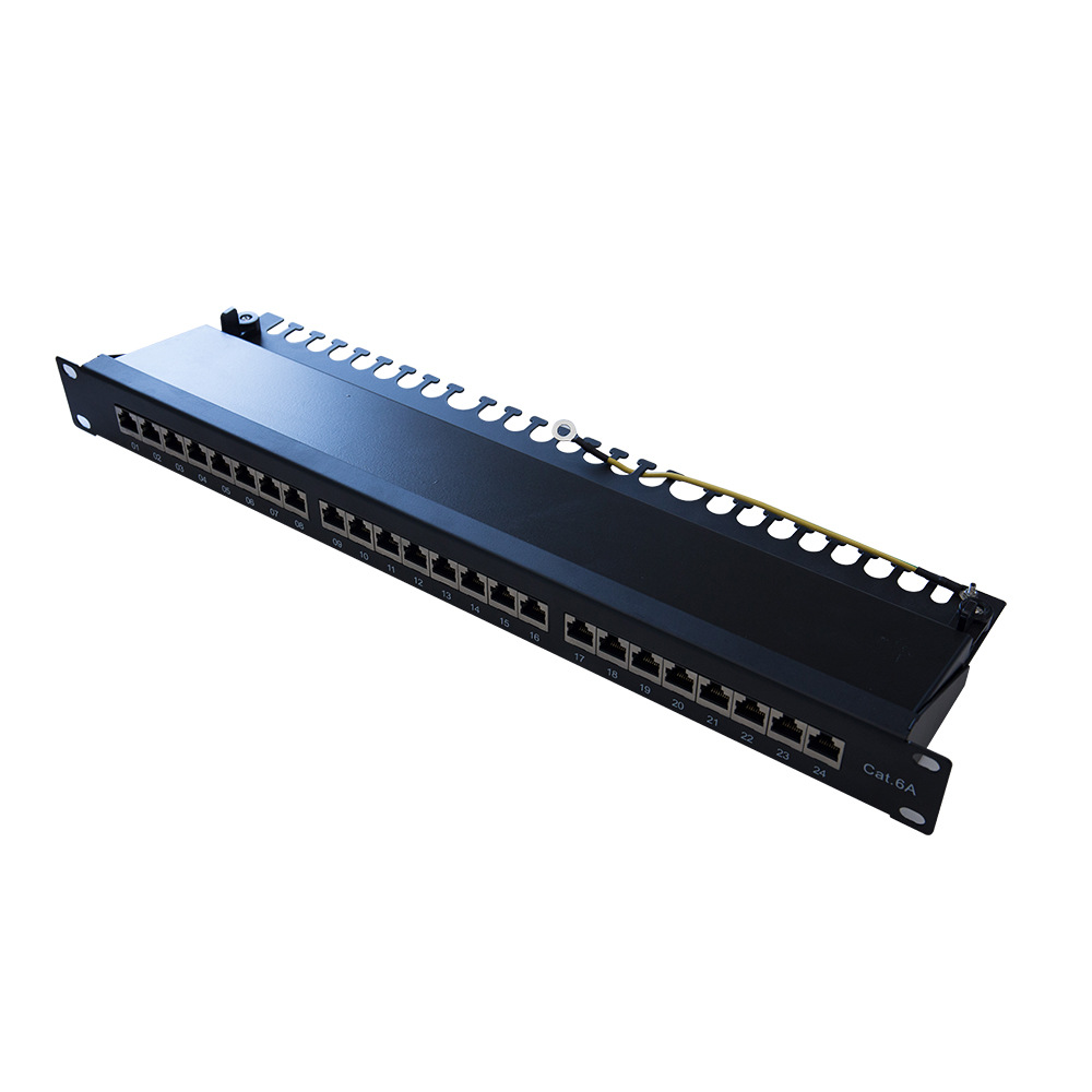 超六类24口一体式屏蔽配线架