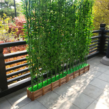 竹子装饰假竹子仿生绿植物造景隔断室内庭院户外塑料背景挡墙