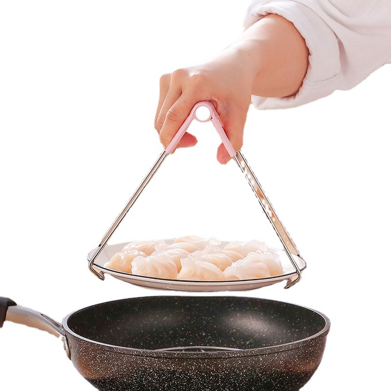取碗夹防烫夹夹子厨房工具碗夹盘子夹蒸菜夹取器防滑防烫手夹盘提