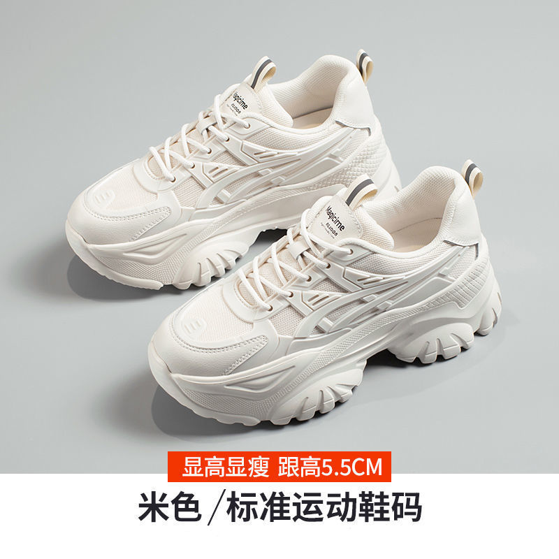 Platform Dad Shoes Women's Autumn 2023 New Versatile Korean Spring and Autumn Sports Women's Shoes Lightweight Shoes Ins Fashion