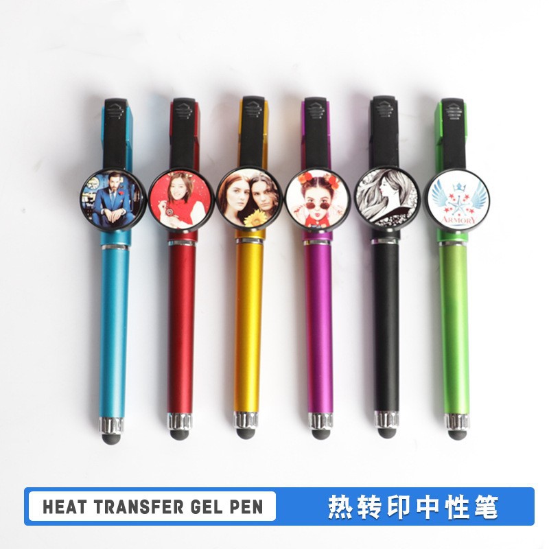 Thermal Transfer Printing Gel Pen Personalized Creative Printing Logo QR Code Printing Advertising Marker Exhibition Gift Pen Business
