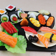 寿司模型军舰金枪鱼日式拼盘物料食物摆件店铺装饰品鱼食展示道具