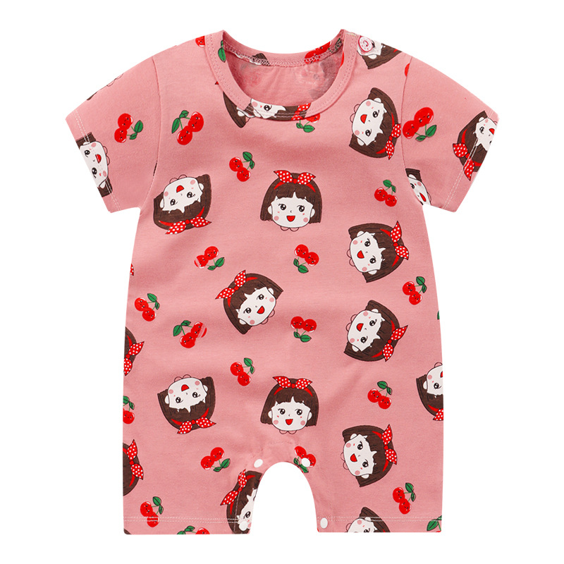 New Baby Jumpsuit Cotton Summer Short Sleeve Baby Romper Romper Newborn Clothes Baby Products Baby Clothes