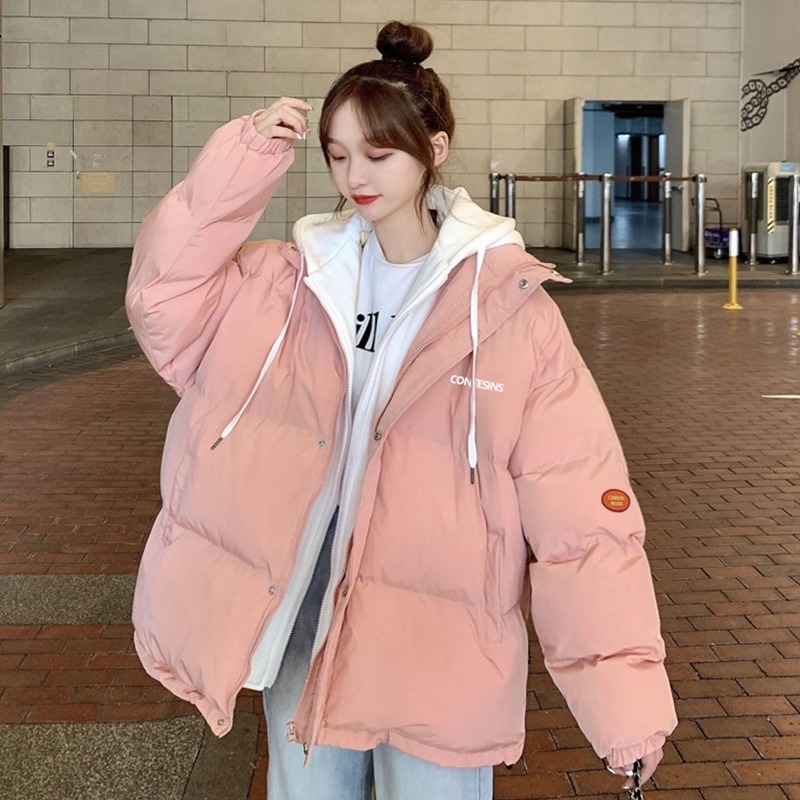 羽绒棉服女冬季新款加厚韩版宽松棉衣学生面包服棉袄外套