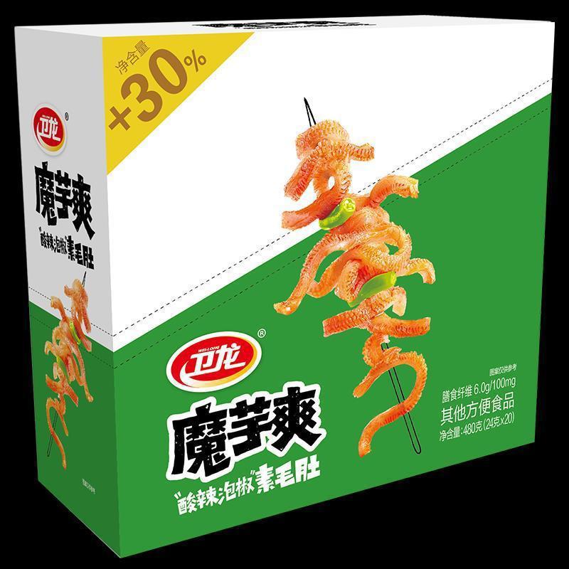盒装魔芋爽 素毛肚网红零食香辣海带丝馋泡椒辣条批发包邮-阿里巴巴