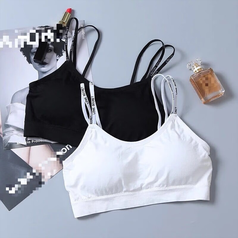 韩版背无钢圈学生文胸高中初中生运动少女防走光内衣抹胸-阿里巴巴