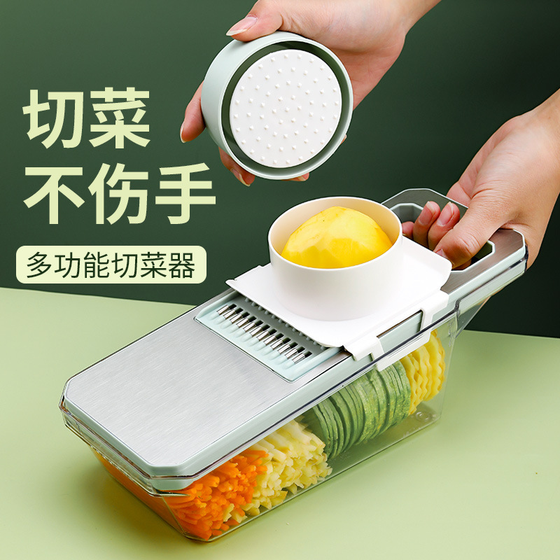 Multi-Functional Stainless Steel Manual Slicing Shredded Chopper Potato Grater Grater Kitchen Supplies