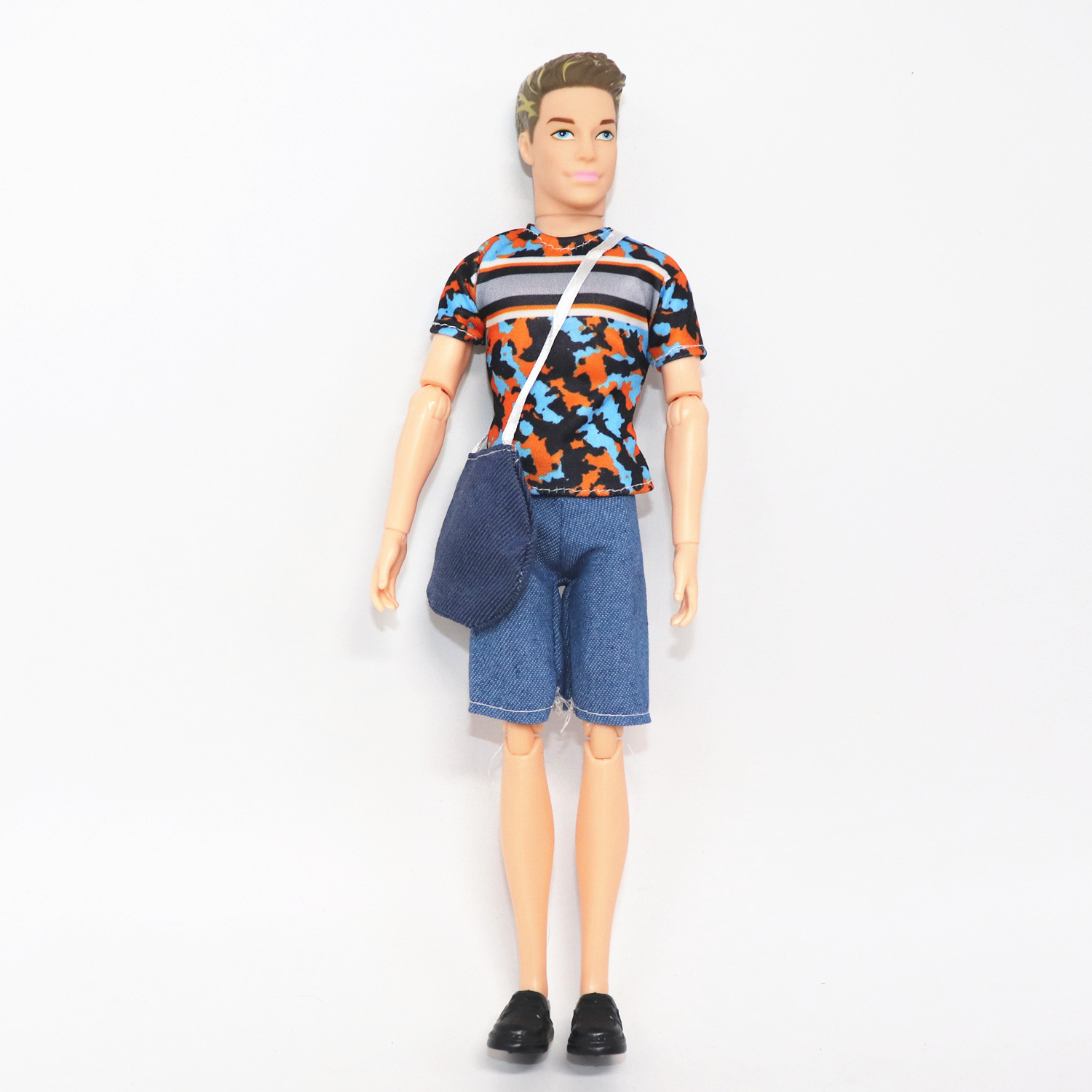 2021男装休闲服装换装套装t恤上衣 短裤长裤男孩衣服鞋子关节芭