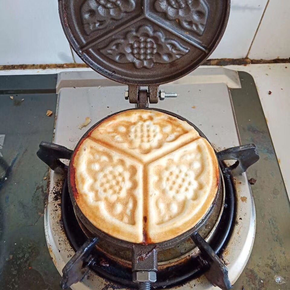 老式饼夹子摆摊夜市中式饼夹手工小烧饼火烧模具家用做烙饼模子