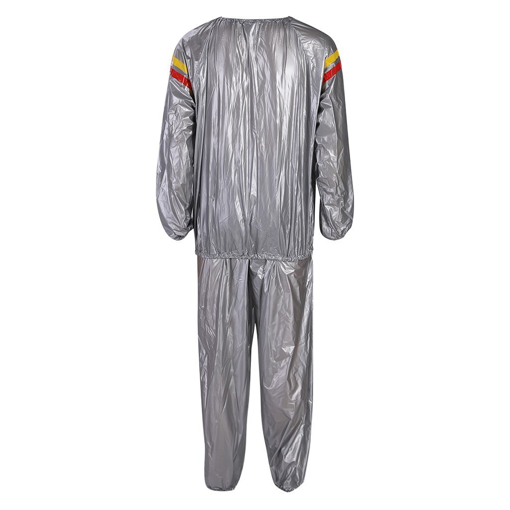In Stock Cross-Border Sports Exercise Sweat Sportswear Men and Women Violently Sweat Suit PVC Sauna Clothes Workout Clothes Suit