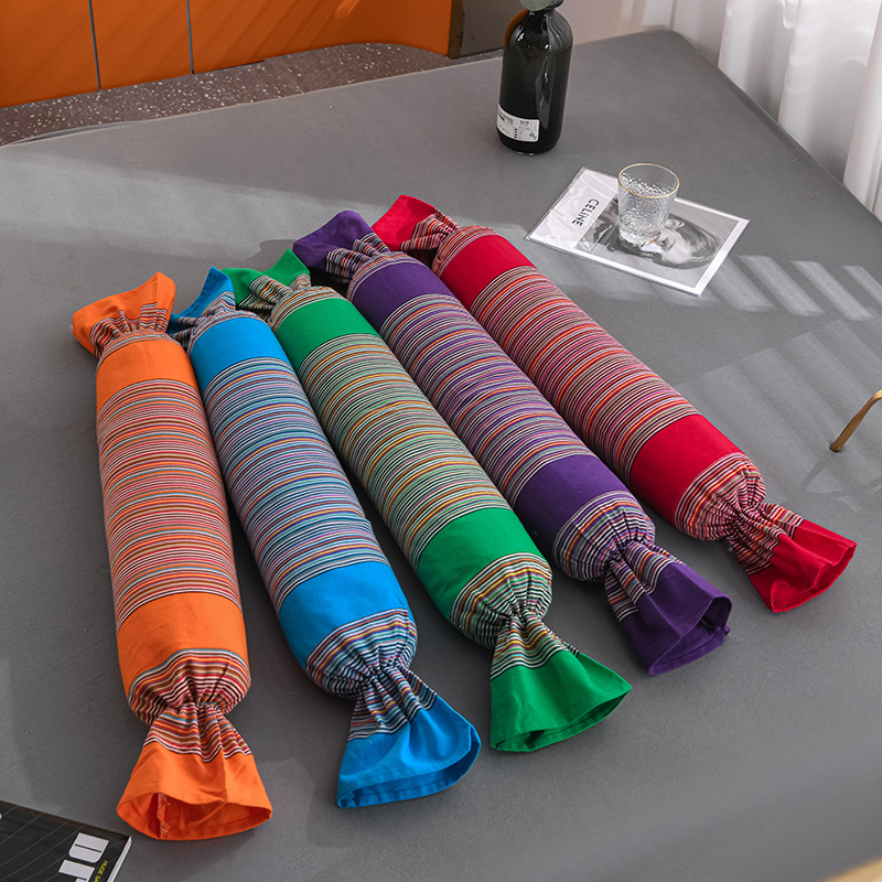 圆形枕套 枕芯套 全棉老粗布圆枕成人枕芯皮子 内胆套-阿里巴巴