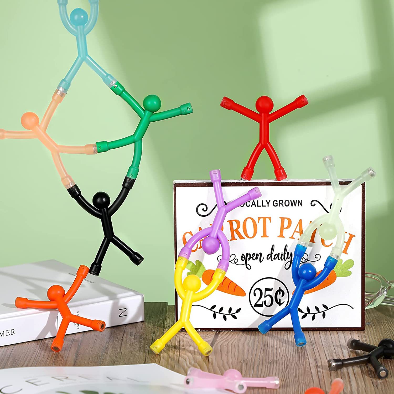 New Cute Magnetic Educational Toys Amazon Cross-Border Human-Shaped Lodestone Creative Variety Kid Colorful Stickman