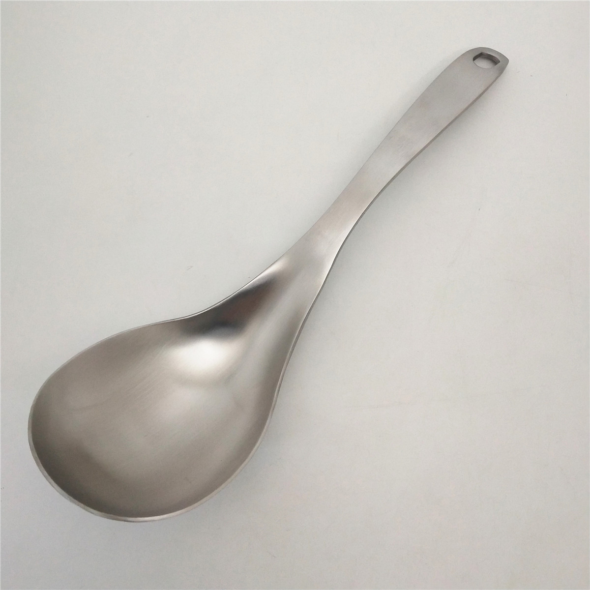 304不锈钢勺子家用长柄加厚多用饭勺盛汤勺饭堂大号打饭勺分菜勺