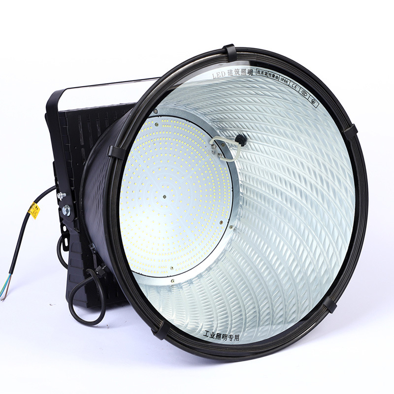 工厂批发led塔吊灯工业探照黑色户外射灯 建筑工地大功率投光灯